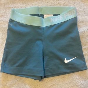 Teal Nike Pro Spandex